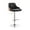Black, variant on Armen Living Indoor Asher Adjustable Black Faux Leather and Chrome Finish Bar Stool