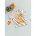 thumbnail image 4 of Toddler Boys Halloween Thanksgiving T-shirt Short Sleeve Pumpkin/Turkey Print Loose Tops, 4 of 10