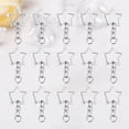 thumbnail image 3 of 48Pcs Alloy Key Holder Waist Hanging Key Holder Exquisite Star Shaped Car Business Keychain Metal Keyring without Case(Silver), 3 of 6