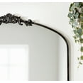thumbnail image 3 of Kate and Laurel Arendahl Ornate Traditional Arched Mirror, 36 x 29, Black, Decorative Baroque Style Arched Wall Mirror with Wide Frame and Ornamental Crown, 3 of 9