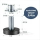 thumbnail image 4 of Patas Niveladoras para Muebles con Tuercas en T, Niveladores Ajustables con Rosca UNC de 1/4 Pulg.-20, Niveladores de Patas, Patas de Mesa Atornilladas para Deak, 4 of 5