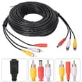 thumbnail image 3 of Video Cable,3 in 1 Extension Rear View Camera Cable Cablefor Camera Monitor Compact and Lightweight, 3 of 9