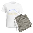 thumbnail image 5 of CafePress - Solidarity With UKRAINE Pajamas - Women's Short Sleeve Print T-Shirt and Pants Light Cotton Pajama Set, 5 of 7
