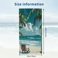 thumbnail image 3 of PHYHOO Summer Sea Beach Microfiber Beach Towel, Palm Tree Large Oversized Beach Towel Lightweight Quick Dry Soft Absorbent Bath Towel, Sand Free Towel for Swimming Travel Sports 30x60in, 3 of 8