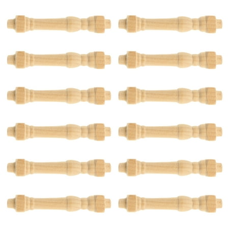 Topbathy 12Pcs Mini Furniture for Dollhouse Wood Accessory for Mini House