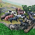 thumbnail image 3 of Juego de figuras en miniatura de vacas salvajes y toros, 12 unidades, 12 realistas, 3 of 3