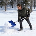 thumbnail image 3 of Aluminum Snow Shovel with Ice Scraper and Telescopic Handle 47 Inch, Large Lightweight Compact Design for Outdoor Winter Use, Ergonomic Snow Removal Tool for Driveway Walkway or Car, 3 of 5