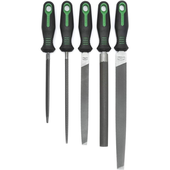 Nicholson 5 Pc. 6, 8" & 10" Anniversary File Set with Ergonomic Handles - 22150HIN, Multicolor, One Size