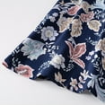 thumbnail image 6 of Fesfesfes Clearance Women Causual V Neck Dress Chiffon Floral Boho Beach Short Sleeve Dress, 6 of 7