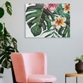 thumbnail image 3 of Fenyluxe Flowers Leaves Tropical Canvas Wall Art Decor for Home Living Room Bedroom Kitchen Bathroom Office Salon, Made in America 16x12in, 3 of 6