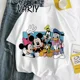 thumbnail image 2 of branco topos pato donald margarida dos desenhos animados impressão camiseta feminina harajuku estética tshirt moda y2k feminino t camisa roupas presentes, 2 of 5