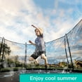thumbnail image 2 of Arroseur d'Eau Trampoline 15M pour Enfants Durable PVC Parc Aquatique avec 25 Attaches de Câble Accessoires d'Été Parc Aquatique pour Extérieur Jardin, 2 of 9