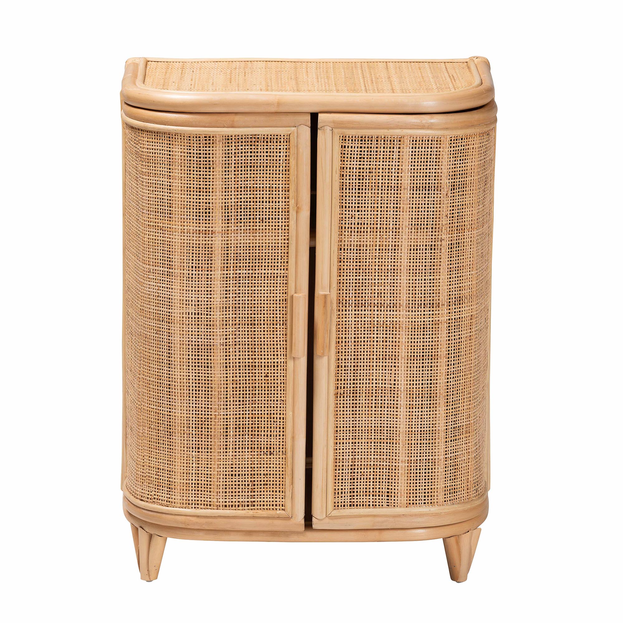 bali & pari Yanka Boho Storage Cabinet, 2-Door, Natural