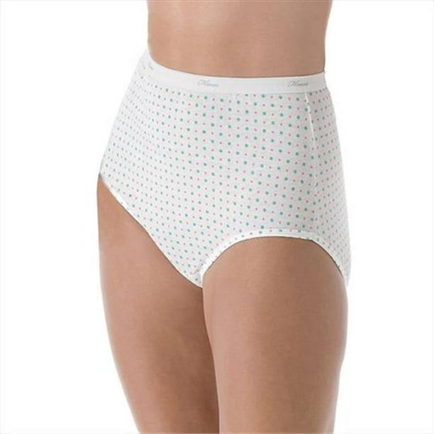 Hanes Womens Plus Cotton Brief 5-Pack P540AD, 11, White : :  Clothing, Shoes & Accessories