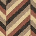 thumbnail image 3 of SAFAVIEH Courtyard Arnold Chevron Stripes Indoor/Outdoor Area Rug Cream/Black, 2'7" x 5', 3 of 3