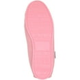 thumbnail image 7 of Snugrugs Womens Dark Brown Wool Lined Moccasin Slippers with Rubber Sole. (US 10, Pink), 7 of 7