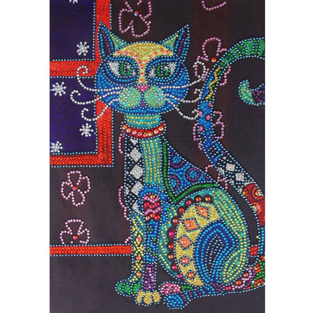 5D DIY Special Shaped Diamond Painting Cat Cross Stitch Mosaic Craft Kits 