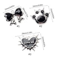 thumbnail image 3 of Giaone Silver Hang Tags Summer Jewelry Making Sweet Love Bowknot Cat Claw Pendants, 3 of 14