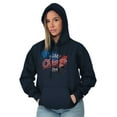 thumbnail image 3 of Chicago Distressed Second City Urban Unisex Plus Fleece Graphic Hoodie Brisco Brands 2X, 3 of 4