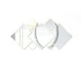 thumbnail image 1 of 7Pcs Silver Squares Mirror Wall Stickers Removable Wall Decal Stickers plastic Mirror Wall Home Decor, 1 of 5