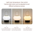 thumbnail image 3 of Lampe de Bureau à LED Portable, Lanterne de Table Portable 2000mAh Résistant à la Chute 3 Modes Légers Contrôle Tactile Sans Fil pour la Maison, 3 of 7