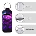 thumbnail image 6 of Yuyamidu Purple Rose Chapstick Holder Keychain Butterfly Lipstick Keychains Easy to Clean Chapstick Sleeve Holder Keychain for Women Elastic Lip Balm Holster Keychain Holder, 6 of 6