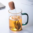 thumbnail image 3 of ENJOYW Tea Strainer Heat-resistant Cold Resistant High Borosilicate Glass Equal Gap Transparent Glass Tea Tube for Daily Use Tea S, 3 of 7