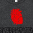 thumbnail image 4 of Inktastic Anatomical Heart Girls Baby Dress, 4 of 5