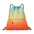 thumbnail image 2 of Drawstring Backpack Sports Bag, Drawstring Pocket Durable Polyester Backpack for Basketball Football, Large Capacity Breathable Mesh Bag for Beach Gym Cycling Hiking, 2 of 6