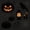 Crow Pumpkin, variant on Lfeey Black Cat Pumpkin Halloween Blackout Curtains 63 inch Length, Thermal Insulated Rod Pocket Drapes for Living Room, Set of 2