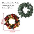 thumbnail image 4 of 30cm/40cm Christmas Wreath With LED Lights Xmas Front Door Hanging Home Decors, 4 of 5