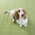 thumbnail image 5 of Dash & Albert Diamond Handwoven Indoor/Outdoor Rug, 2' 6" x 12', Sprout/White, 5 of 6