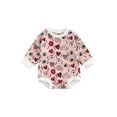 thumbnail image 1 of Bagilaanoe Newborn Baby Girl Boy Oversized Romper Sweatshirt Long Sleeve Bodysuit Heart Print Pullover 6M 12M 18M 24M Infant Fall Tee Tops, 1 of 7