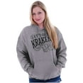 thumbnail image 3 of Funny Lets Get Kraken Animal Pun Unisex Plus Fleece Graphic Hoodie Brisco Brands 5X, 3 of 5