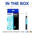 thumbnail image 2 of Cartucho de tinta Epson T812 DuraBrite Ultra Cyan (T812220-S), 2 of 5