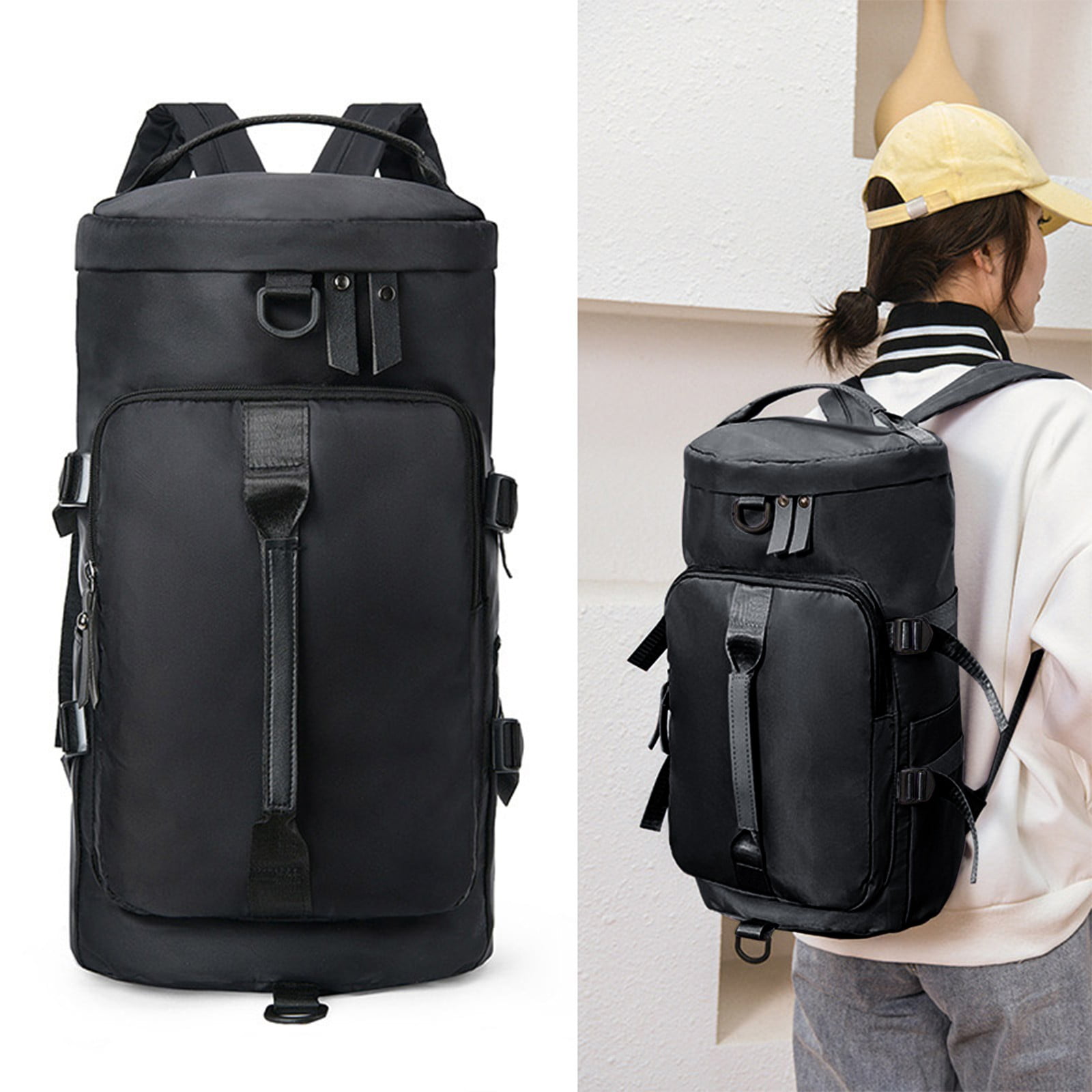JAHH Gym Bag for Women Wet Pocket Overnight Bags Yoga Travel Swimming Camping Lightweight Men Sports Duffle Bag with Shoe Compartment