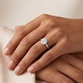 thumbnail image 5 of Rosec Jewels Lab Grown Diamond Engagement Ring 2 Carat - IGI Certified - E-VS1 Quality - Ready to Gift For Women, 925 Sterling Silver, US 4.00, 5 of 7