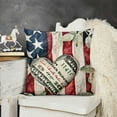 thumbnail image 2 of YINGXI  Throw Pillow Covers,4th of July Patriotic Independence Memorial Day Liberty Cushion Case for Sofa Couch 18x18in, 2 of 5