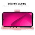 thumbnail image 4 of Compatible with T-Mobile Revvl 7 5G Wallet Phone Case and Tempered Glass Screen Protector Flip Credit Card Holder Stand Mandala Flower Cell Cover for Tmobile Revvl7 T Mobile Revel Tmo Women Pink, 4 of 9