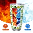 thumbnail image 5 of St Patricks Day Tumbler 20oz Watercolor Shamrock Stainless Steel Insulated Tumblers with Lid and Straw Irish Clover Travel Coffee Mug Wine Tea Cups Water Bottle Holiday Gifts for Women, 5 of 6