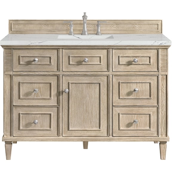 James Martin Vanities 424-V48-Fenc Lorelai 48" Free Standing Single Basin Hardwood Vanity