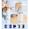 thumbnail image 4 of For Stanley Cup Accessory Magnetic Phone Holder for Quencher FlowState 40 OZ Tumbler Magsafe Phone Stand for Gym Office Home Car White Holder, 4 of 7
