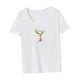 thumbnail image 5 of Camiseta para mujer Trajes de verano Ropa deportiva Camiseta básica suave para acampar vacaciones L, 5 of 7