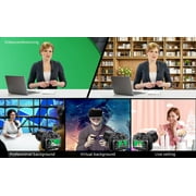 Vinci Portable Green Screen for Chair 43.3, Greenscreen Backdrop with Stand, Collapsible Green Background for Photography Streaming Gaming Photo Zoom Video Chats and Meeting