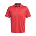 thumbnail image 3 of Polo de Golf Tech para Hombre Under Armour Rojo Gris Talla S, 3 of 4
