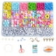 thumbnail image 1 of Kit de cuentas para hacer pulseras, cuentas sueltas de vidrio mezcladas de colores hechas a mano, regalo Tmvgtek  juguetes de los niños, 1 of 9