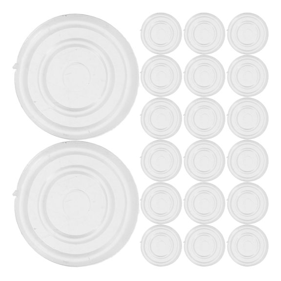 IBASETOY 100pcs Rubber Chair Wheel Stoppers for Furniture Feet Prevent Furniture from Slipping