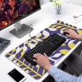 thumbnail image 2 of Long Mouse Pads for Desk,Purple Leaf Pattern Desk Mats on Top Of Desks, Desk Mouse Pad Extra Large with 3mm Non-Slip Base and Stitched Edge for Gaming,Office,Work,Home 31.5"x15.7", 2 of 6