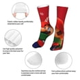 thumbnail image 6 of Lsque Mario Print Women's Men's Novelty 16in Crew Socks Cotton Socks Knee High Socks for Walking,Running,Nurses,Pregnancy, 6 of 6