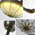 thumbnail image 5 of More Change 42" Vintage Remote Invisible Ceiling Fan Light Glass Shade 3-Color LED Chandelier, 5 of 14